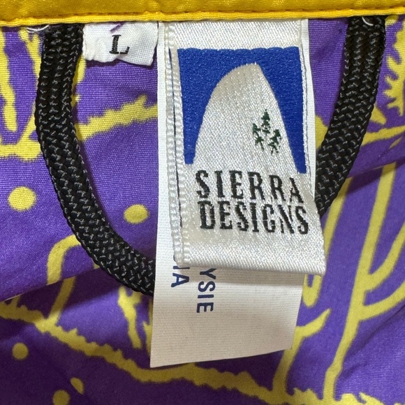 Sierra Designs 90s VTG Jacket Windbreaker All Over Print Cacti sz large - Picture 4 of 5